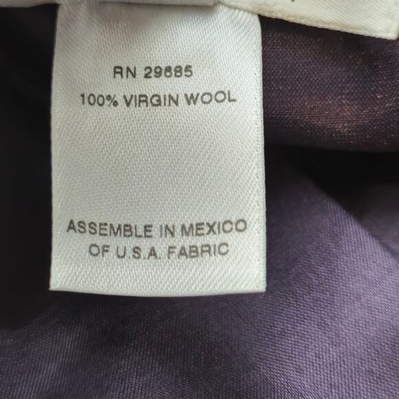 Pendleton Wool Blazer Purple Size 14 - Picture 5 of 6